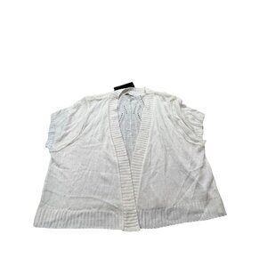 Kim Rogers Womens White 2X Open Shrug Sweater Cottage Core Fairy Spandex Blend